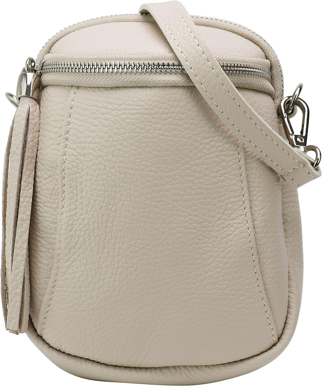 SH Leder Damen Handytasche Umhängetasche Geldbörse Multifunktion Beutel Schultertasche aus Echtleder