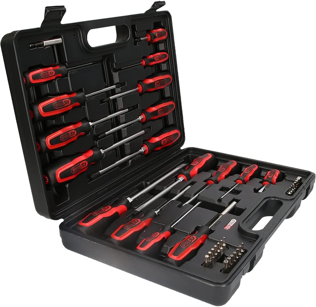 KS Tools 159.0100 ERGOTORQUEplus Schraubendreher- und Bit-Satz, 39-teilig