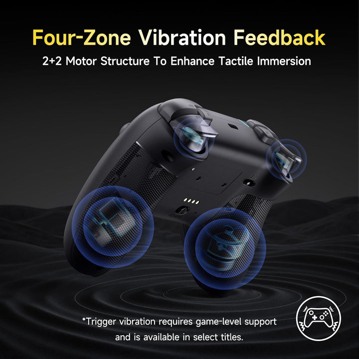 EasySMX X05PRO Wireless Controller PC, Gaming Controller mit leise Tasten, 2-stufige Tigger, Hall Jo