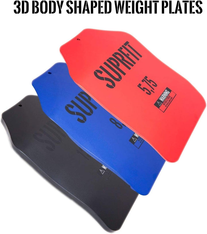 Suprfit Sigurd 3D Gewichtsscheiben Plates - Zusatzgewicht für Sigurd 3D Gewichtsweste, 1,7 kg, 2,6 k