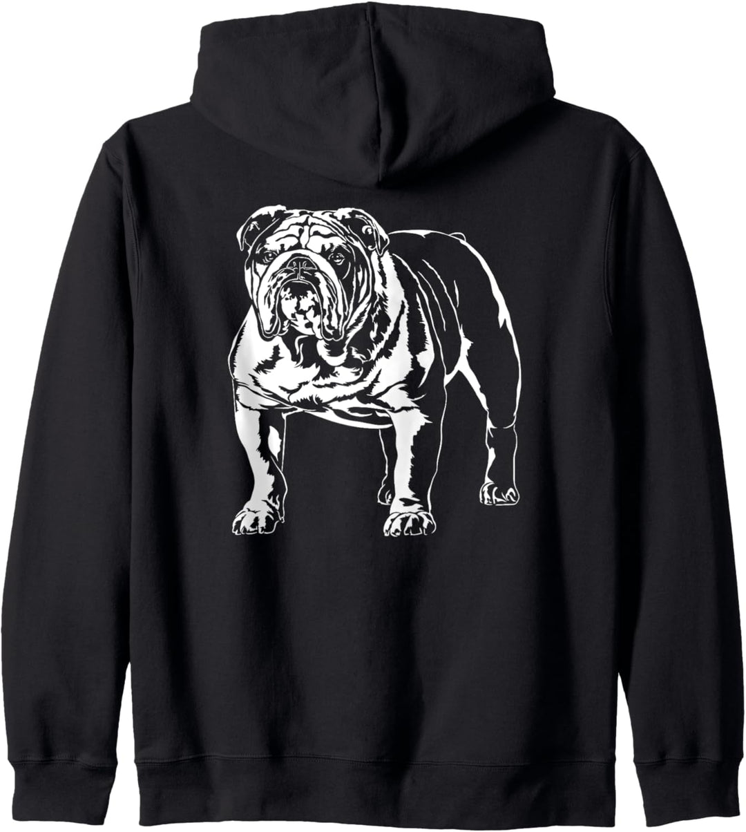 Englische Bulldogge Hund Hunde Portrait Hundeportrait Kapuzenjacke