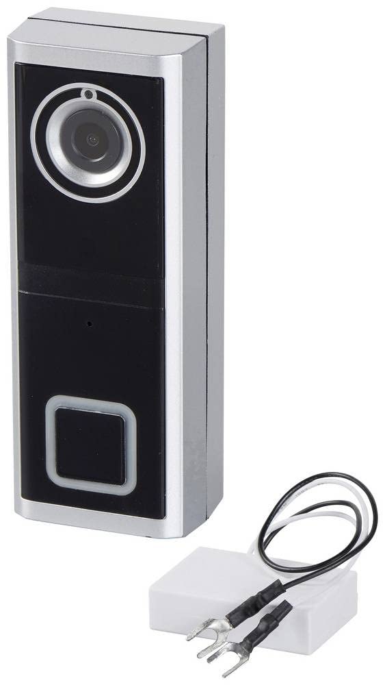 Heidemann WI-FI-Video Türklingel Mobile 1 (schwarz-silber, für verdrahtete Gongs, Wi-Fi-Steuerung pe