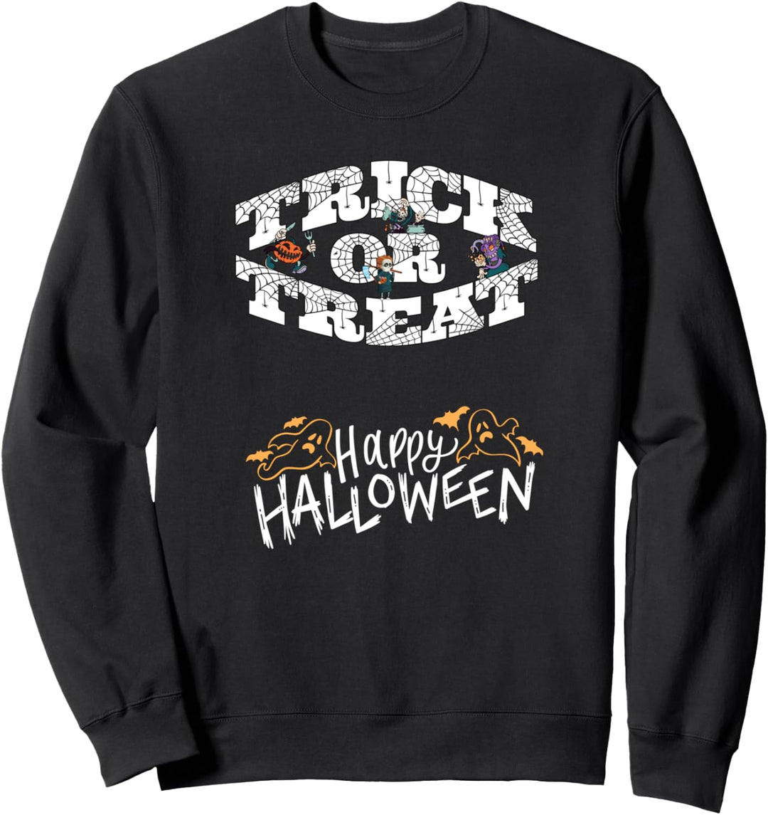 Süsses oder Vergnügen für Halloween Party Kinder Sweatshirt