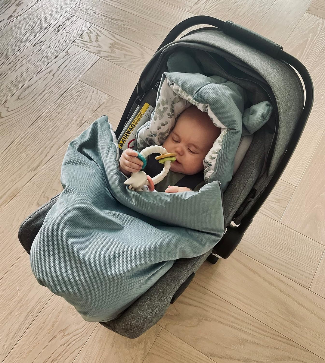 Baby Fusssack für Babyschale leicht dünn ganzjährig Übergang Frühling, Babyfusssack Übergang Frühlin