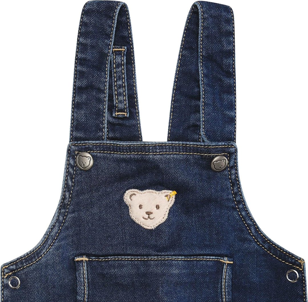 Steiff Unisex Baby Latzhose Pants, 56 Mood Indigo