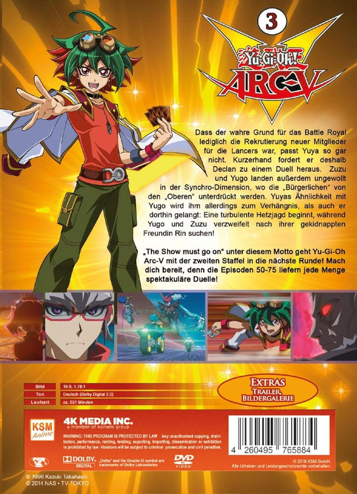 Yu-Gi-Oh! Arc-V - Staffel 2.1: Episode 50-75 [5 DVDs], DVD
