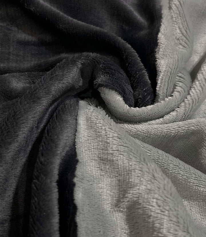 Leonado Vicenti Winter Plüsch Wende Bettwäsche 200 x 220 cm Uni Doppelkissen Bezug Premium Cashmere