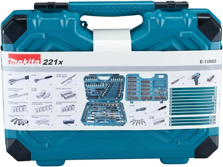 Makita E-10883 Werkzeugset 221tlg Single, Single