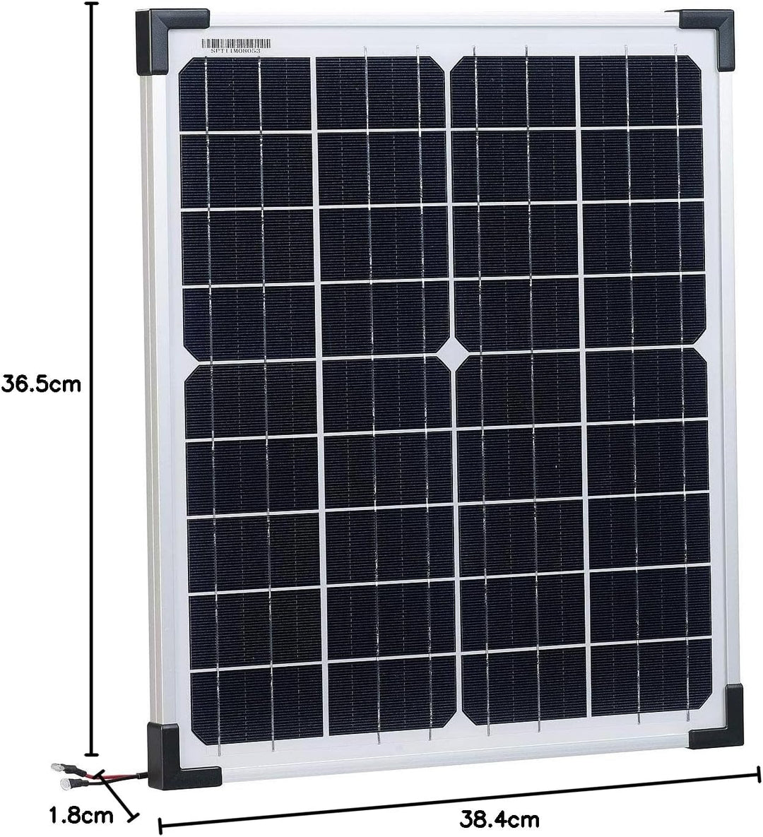 revolt Mobiles Solarmodul: Mobiles Solarpanel mit monokristallinen Solarzellen, 20 Watt (Solarplatte