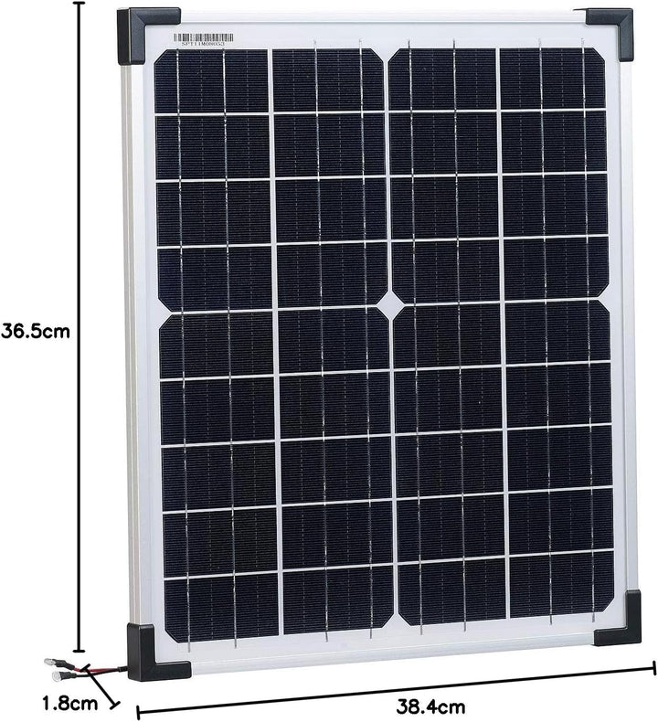 revolt Mobiles Solarmodul: Mobiles Solarpanel mit monokristallinen Solarzellen, 20 Watt (Solarplatte