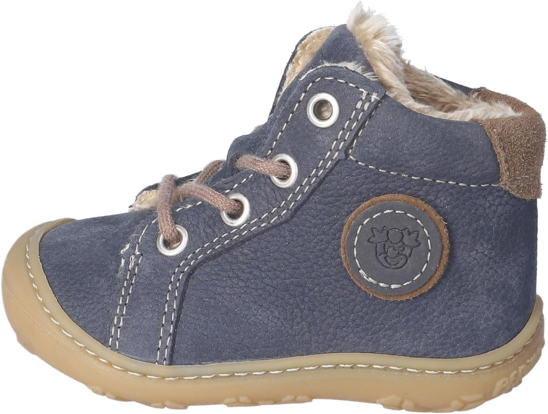 RICOSTA Mädchen und Jungen Lauflernschuhe GEORGIE, WMS:Mittel,lose Einlage 18 EU Blau 180, 18 EU Bla