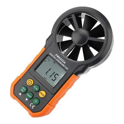 Handheld Digital Anemometer PM6252A Windgeschwindigkeitsmesser Luftmengenmesser mit LCD-Display-Hint