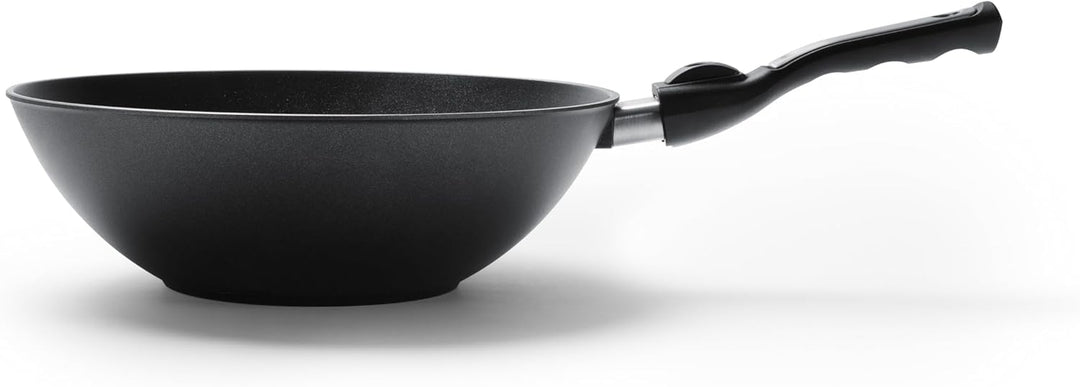 Sand & Stein – SlimLine Fusion Wok 30 cm I Induktion I Handmade in Germany I Für alle Herdarten geei