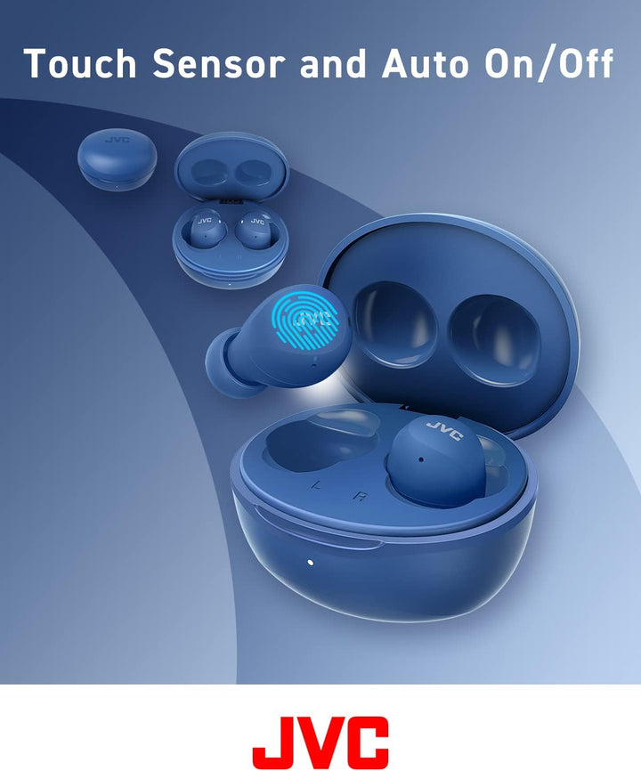 JVC HA-Z66T-A Gumy Mini Wireless Earbuds, klein, Ultraleicht, 3 Sound Modi (Bass/Clear/Normal), Wass