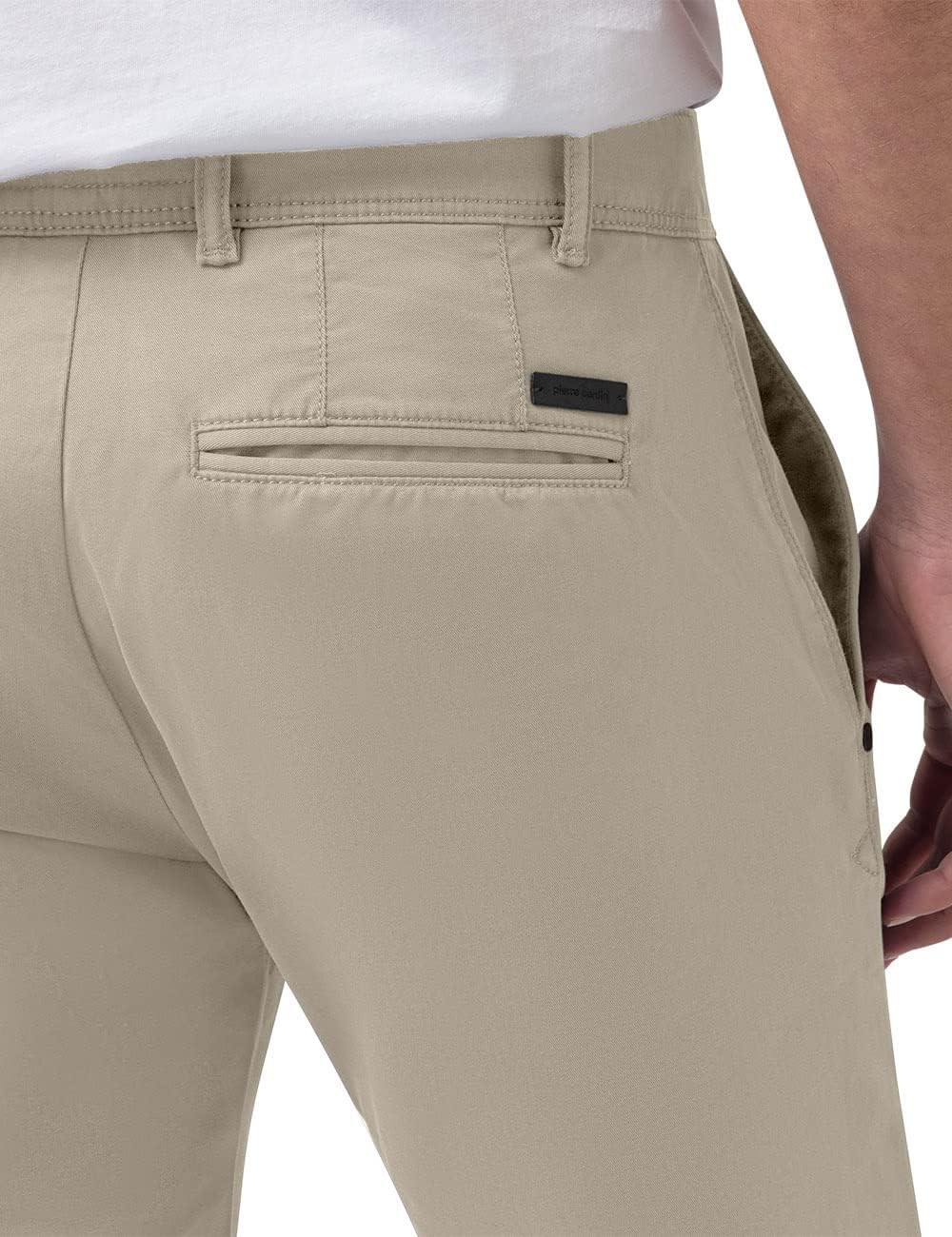 Pierre Cardin Herren Chino Antibes | Männer Hose | Slim Fit 30W / 30L Vintage Khaki 4017 1112, 30W /