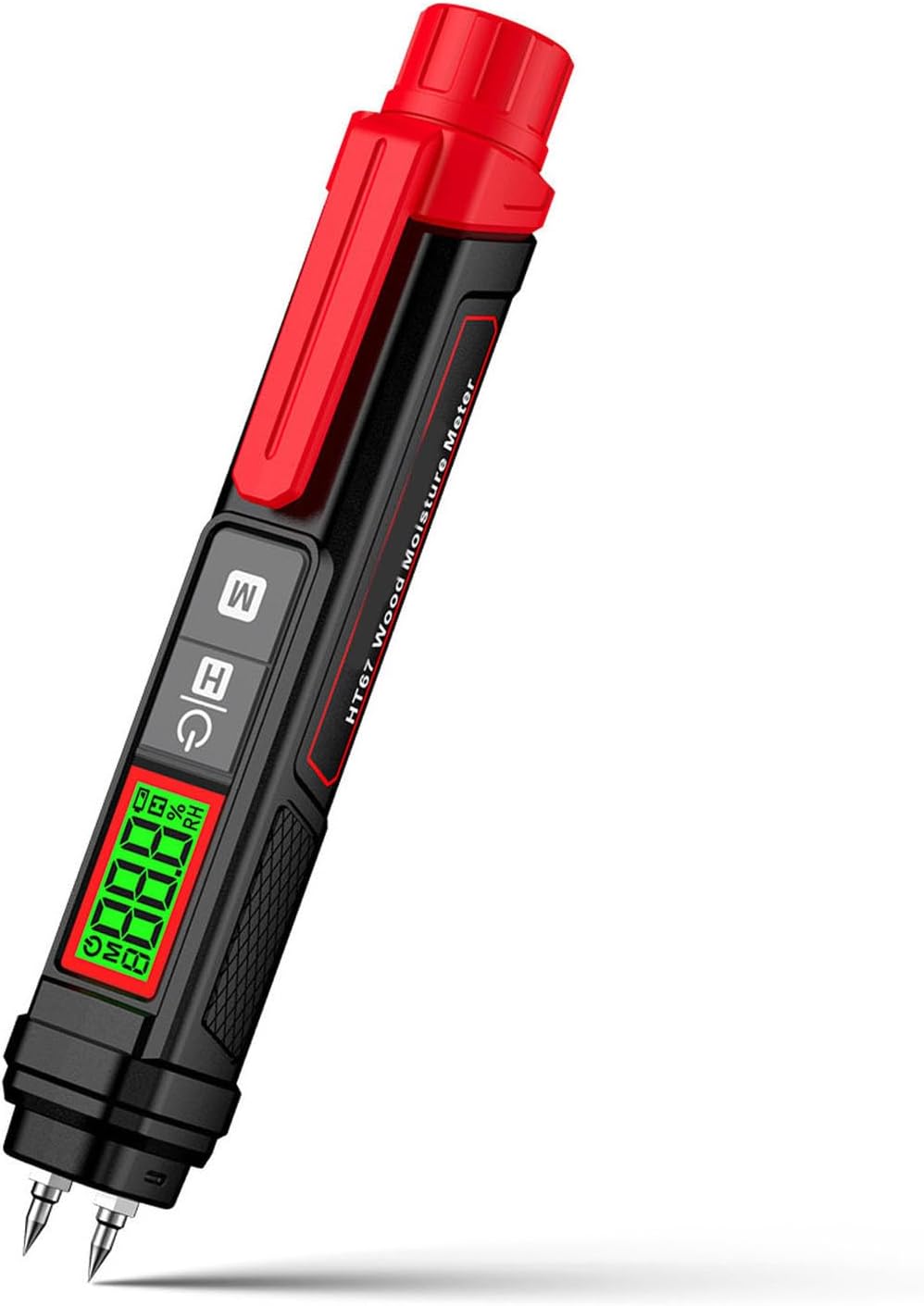 Feuchtigkeitsmesser, LCD-Bildschirm, Tragbarer Digitaler Stiftstift-Tester für Wand- und Holzfeuchti