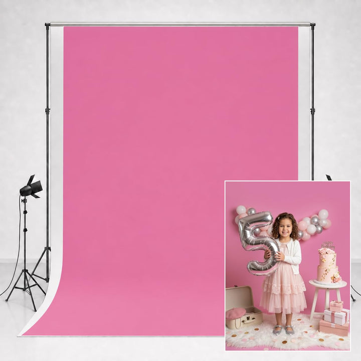 Kate Rose Rosa Hintergrund 2x3m Mikrofaser-Fotohintergrund für Neugeborenen-Portrait Fotostudio hohe