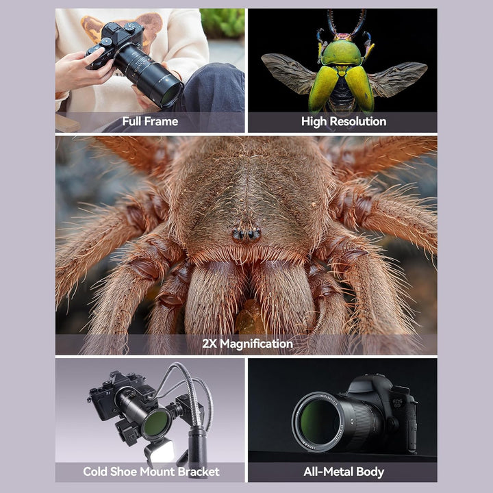 TTARTISAN 100mm F2.8 Makro 2X Kameraobjektiv für Fuji GFX Mount Vollformat Manueller Fokus Objektiv