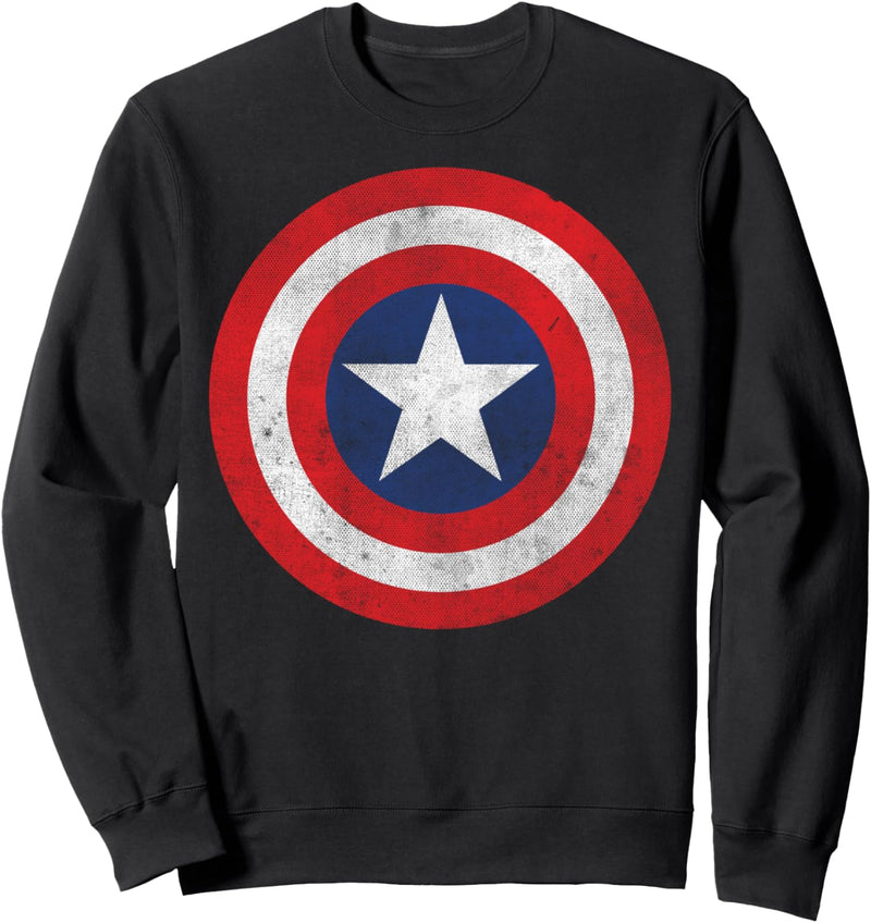 Marvel Captain America Classic Shield Graphic Sweatshirt