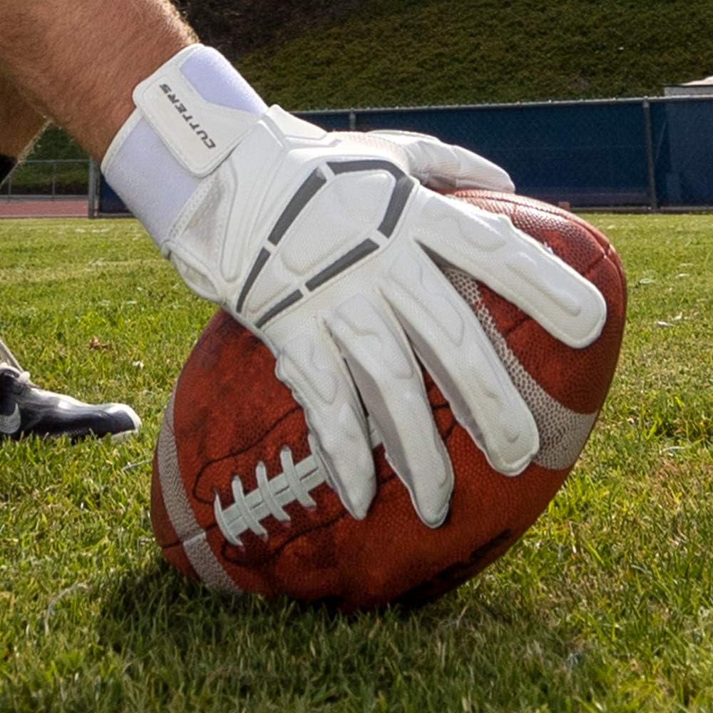 Cutters Lineman Gepolsterter Fussballhandschuh Force 3.0 Extreme Grip Fussballhandschuh, Flexible ge