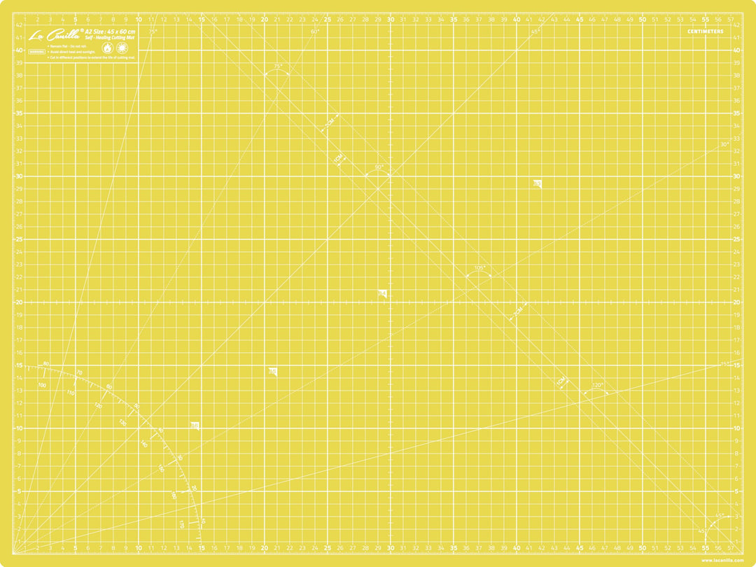La Canilla Schneidematte A2 Selbstheilend (60x45 cm - 24x18") Cutting Mat Schneideunterlage für Bast