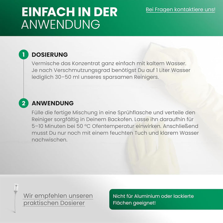 BiOHY Backofenreiniger Hochkonzentrat (3 x 1 Liter) | Bio Reiniger & Fettlöser | EXTRA STARK | löst