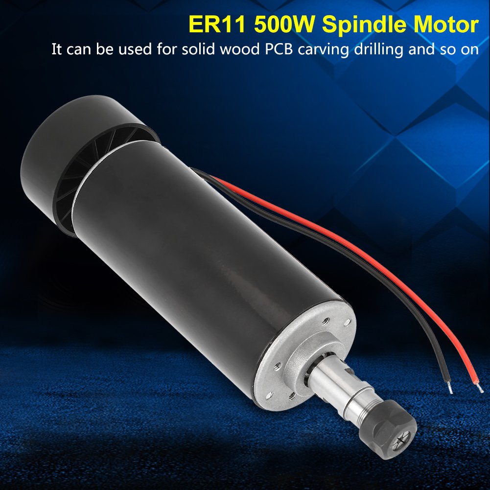 Spindelmotor, ER11 500W High Speed Brushless PCB Spindelmotor DIY Engraver Zubehör für Massivholz PC