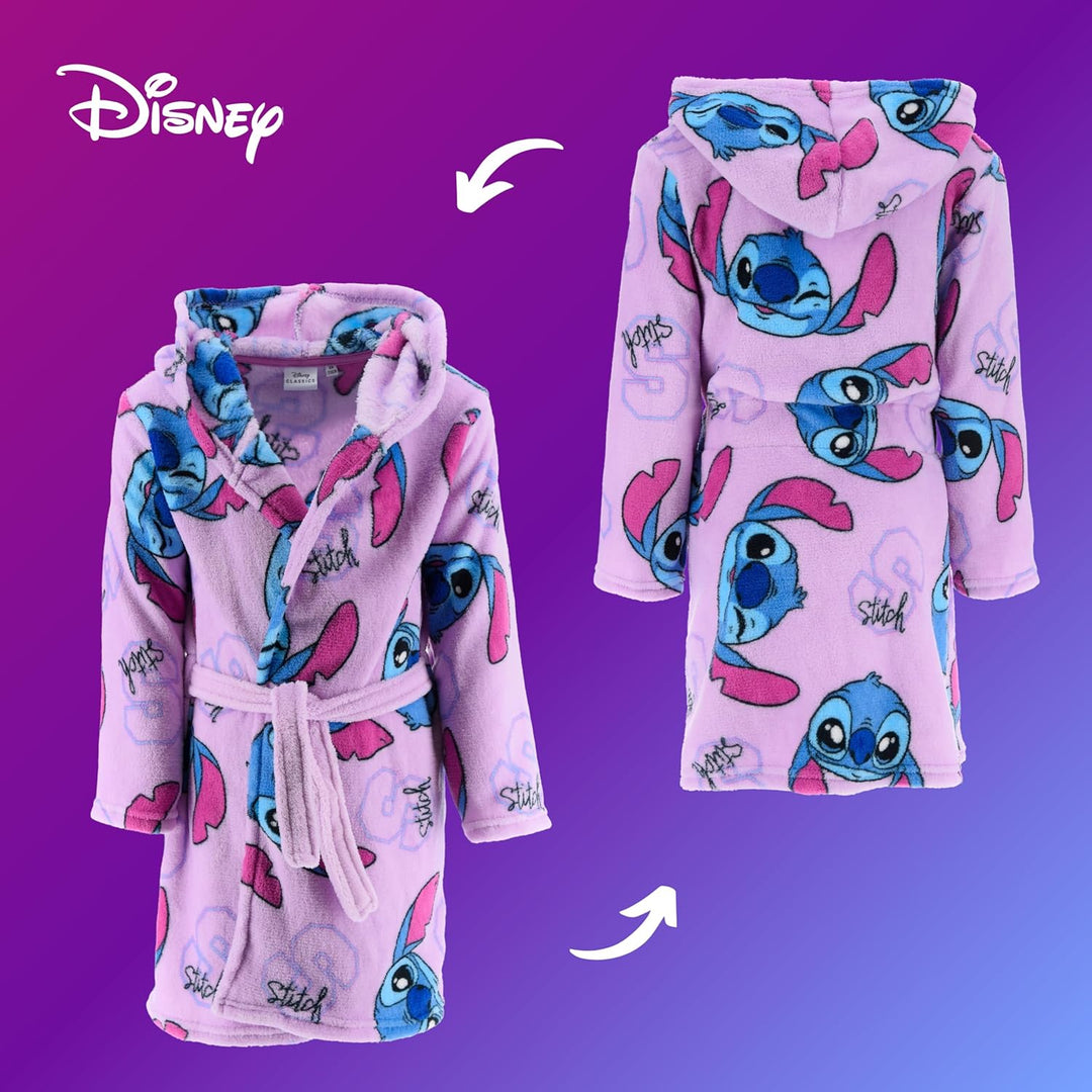 Disney Stitch Bademantel für Mädchen, Weicher Morgenmantel für Kinder, Bademantel Geschenk für Mädch