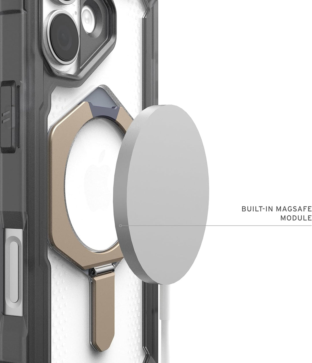 URBAN ARMOR GEAR Plasma XTE Case für Apple iPhone 17 Kickstand Hülle (Wireless Charging/magnetisches