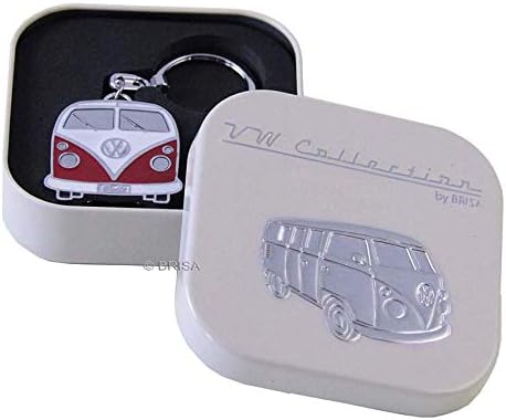 BRISA VW Collection - Volkswagen Emaillierter Metall Schlüssel-Anhänger-Ring Schlüsselbund-Accessoir