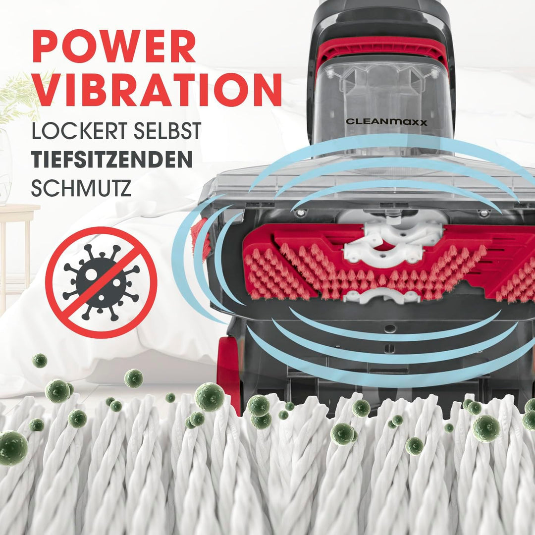 CLEANmaxx Teppich- &amp; Hartbodenreiniger PRO zum Waschen, Auffrischen und Absaugen von Teppichen, Ausl