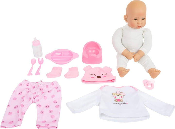 small foot Babypuppe Mädchen mit Zubehör, Puppe mit Weichkörper, für Kinder ab 2 Jahren, 11522 Marie