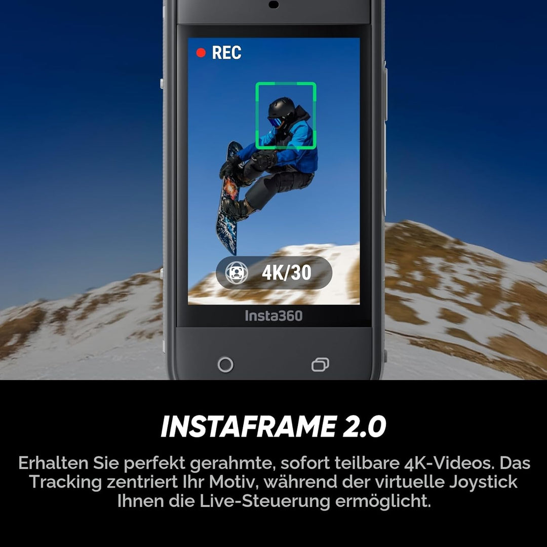 Insta360 X5 Satinweiss - wasserdichte 8K 360°-Action-Cam, Spitze bei wenig Licht, Unsichtbarer Selfi