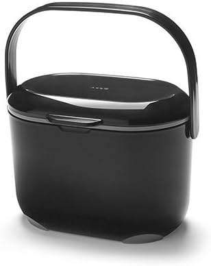Addis Komposteimer für die Küche, 2,5 l, schwarz / grau, 2.5L, Schwarz / Grau