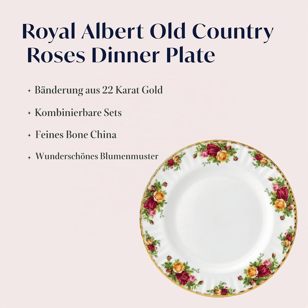 Royal Albert Teller 27 cm, Knochenporzellan, Mehrfarbig, 27 x 27 x 2.5 cm 27 x 27 x 2.5 cm Mehrfarbi