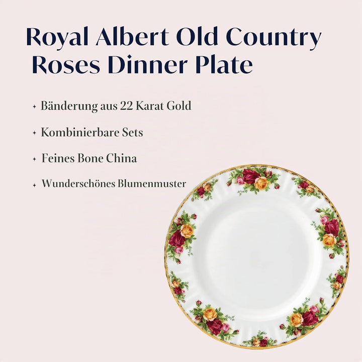 Royal Albert Teller 27 cm, Knochenporzellan, Mehrfarbig, 27 x 27 x 2.5 cm 27 x 27 x 2.5 cm Mehrfarbi