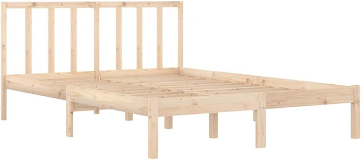 vidaXL Massivholzbett Holzbett Bett Doppelbett Bettgestell Bettrahmen Lattenrost Schlafzimmermöbel S