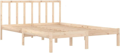 vidaXL Massivholzbett Holzbett Bett Doppelbett Bettgestell Bettrahmen Lattenrost Schlafzimmermöbel S