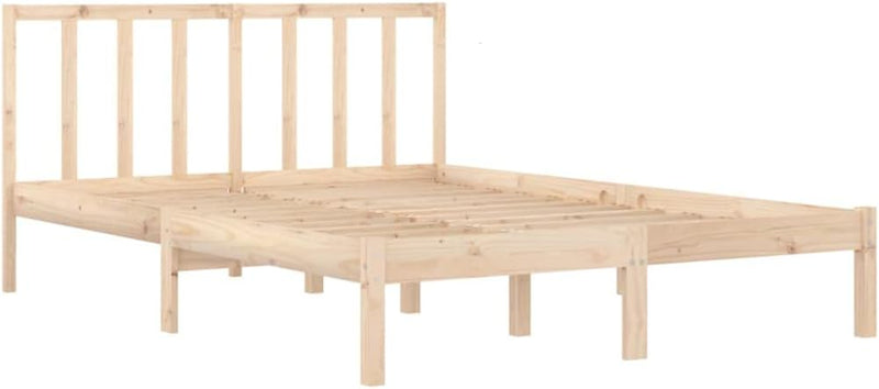 vidaXL Massivholzbett Holzbett Bett Doppelbett Bettgestell Bettrahmen Lattenrost Schlafzimmermöbel S