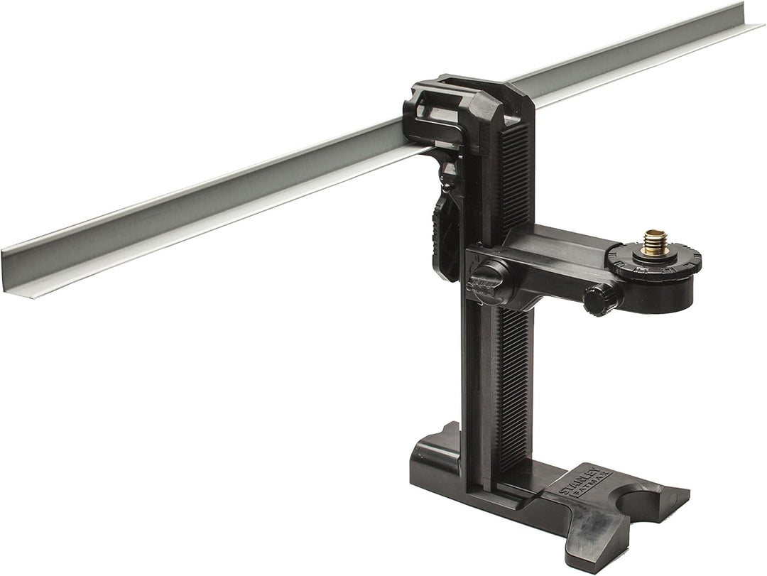 Stanley FMHT1-77435 FatMax Universal-Wandhalterung - 5/8 Zoll Gewinde, 20 cm höhenverstellbar, Schwa