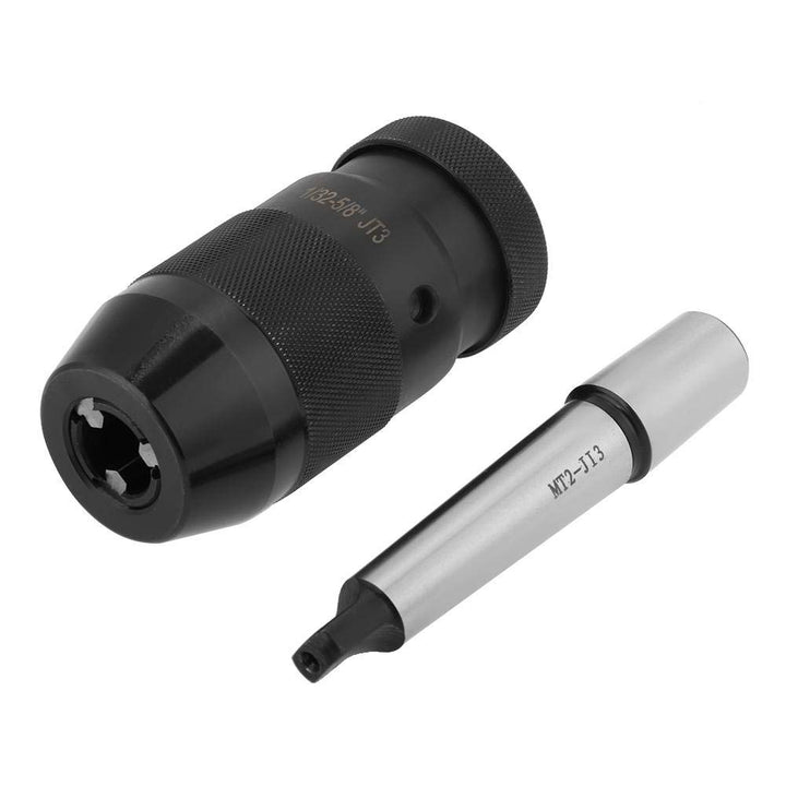 Keyless Drill Chuck Bit, 1-16 mm Kapazität Selbstspannender Keyless Lathe Drill Chuck mit MT2-JT3 Ta