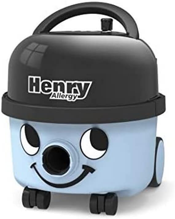 Numatic International Henry Allergy HVA160-11, Staubsauger, hellblau, 620 W, 72 Dezibel Single, Sing