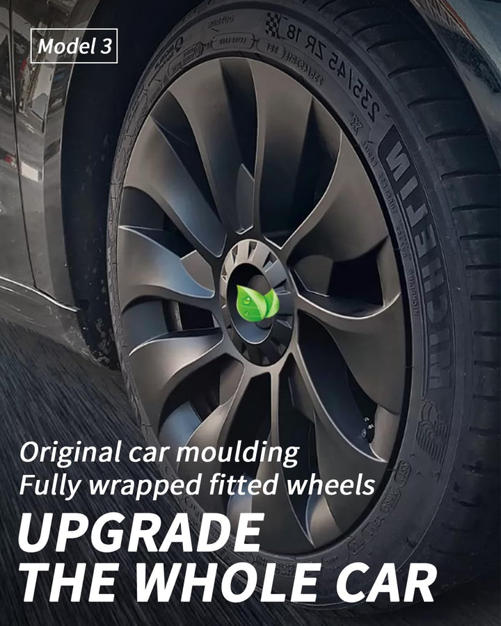 Radkappen 18 Zoll Tesla Model 3, 4 Ersatzteile Kompatibel Mit Tesla Model 3 (18in Model 3- Style 2),