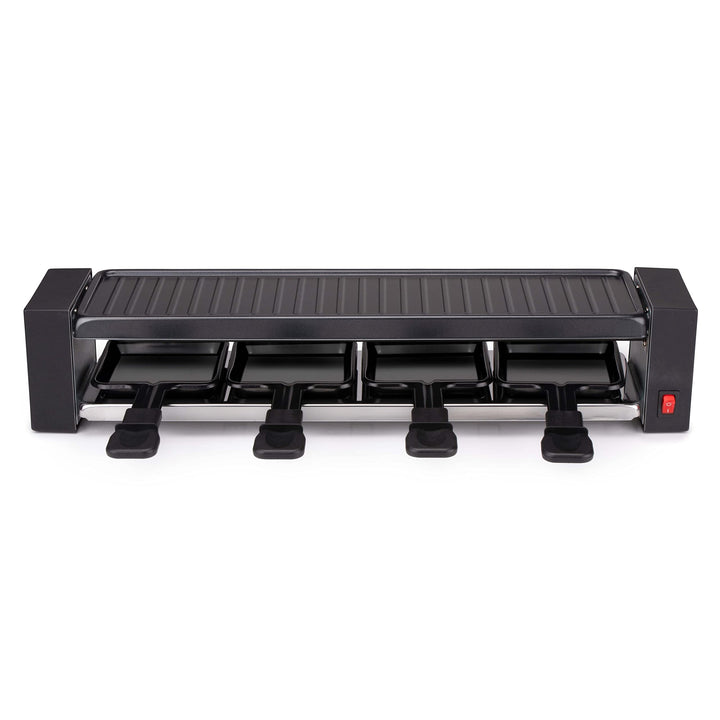 alpina Raclette-Set Gourmet Set – 800 W – Raclette-Gerät – Antihaftbeschichtung – Edelstahl – leicht