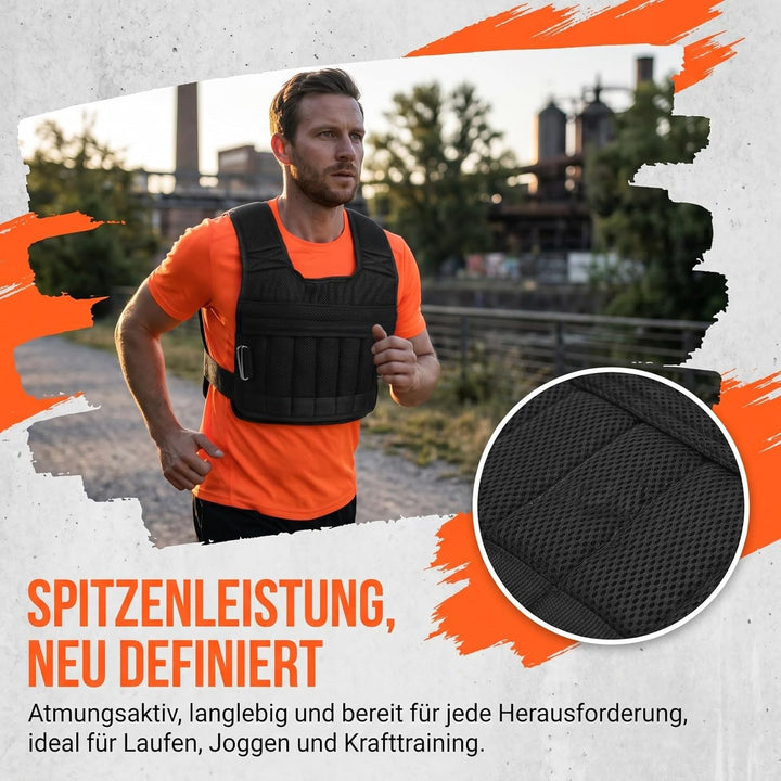 Healeved Gewichtstragende Weste Laufweste Trainingsweste Aus Atmungsaktivem Netzstoff FüR Fitness Jo