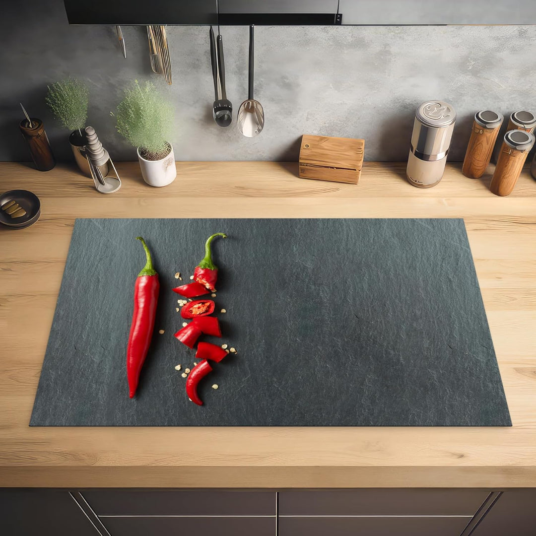 KitchenYeah© Herdabdeckplatte Einteilig Induktionsmatte Küche Abdeckung Ceranfeld Herd Abdeckplatte