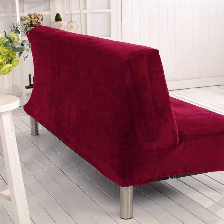 Sofa-Schonbezug aus Samt und Plüsch, 3-Sitzer, für den Winter, dicker Stretchstoff, Sofabettbezug, e