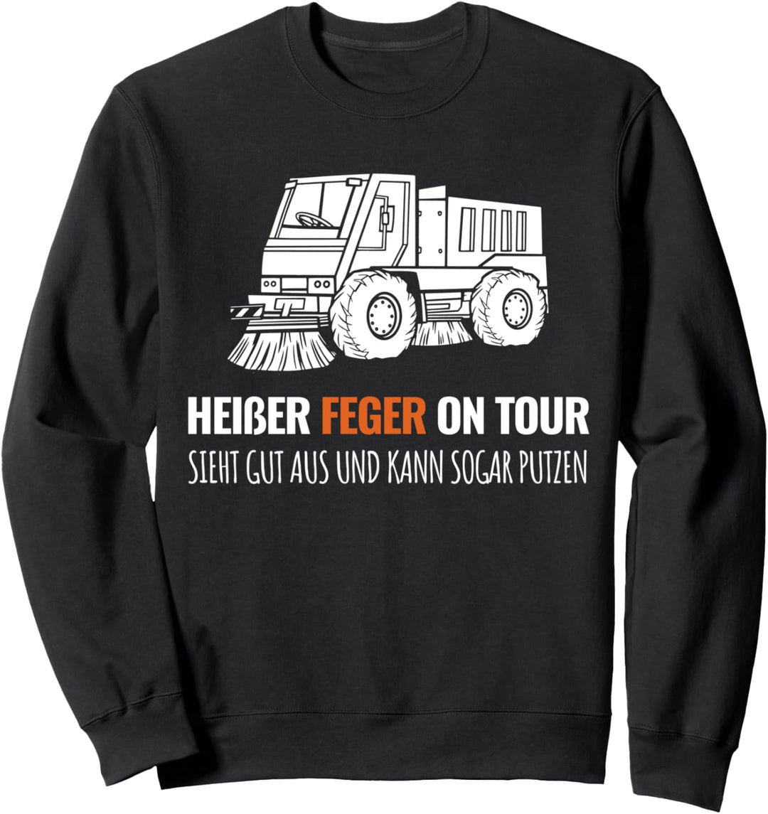 Kehrmaschine Kehrfahrzeug Müllmann Strassenreiniger Humor fun Sweatshirt