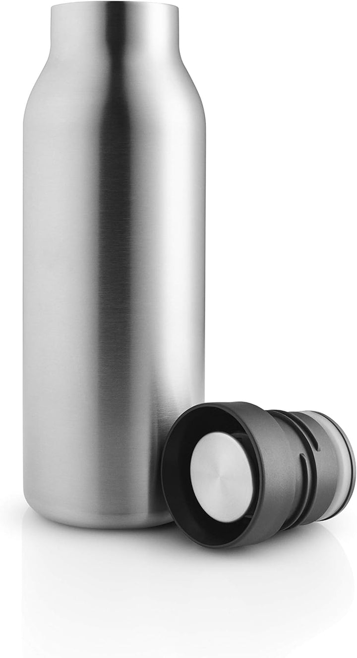 EVA SOLO | Urban Iso.Flasche 0,5l Black | Hält Wasser länger kalt | Black H 25,7cm / Ø 8cm/neue Farb