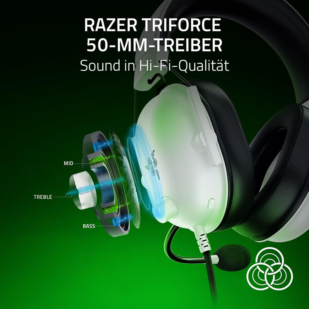 Razer BlackShark V2 X (Xbox) - Kabelgebundenes E-Sports Headset für Xbox S-X Konsole (250g, Nierenmi